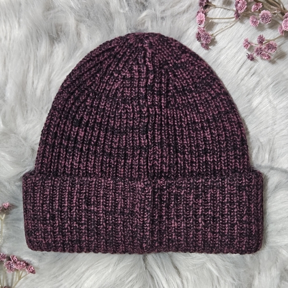 All Saints Hat Beanie Marled Wool Blend Rib Cuff Outdoor 